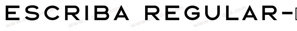Escriba Regular字体转换